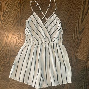 BRAND NEW black and white romper